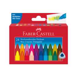 FABER-CASTELL Wachsmalstifte (24 Stück)