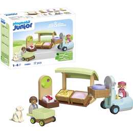 PLAYMOBIL Junior Bio-Marktstand & Gabelstap (71691)