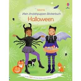 USBORNE PUBLISHING Stickerbuch Mein Anziehpuppen-Stickerbuch: Halloween