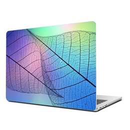 EG Hardcase (MacBook Air 13" M2 2022, Blätter, Blau)