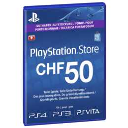 PSN Live-Card CHF 50 (PKC, IT, FR, DE)