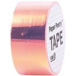 RICO DESIGN Glitzer Tape Mirror Rainbow (Orange, 5 m)