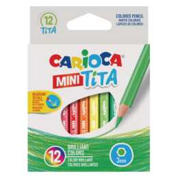 CARIOCA Matite colorate Mini Tita (Multicolore, 12 pezzo)