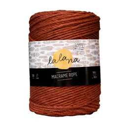 LALANA Wolle Macrame (500 g, Braun, Rostbraun)