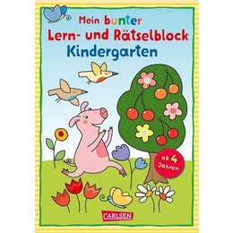 Mein bunter Lern- und Rätselblock: Kindergarten