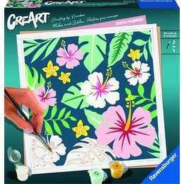 RAVENSBURGER Exotic Flowers Set de peinture (1 pièce)