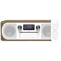 PURE Evoke C-D6 (Brun noyer, Blanc, Brun, Bluetooth, CD)