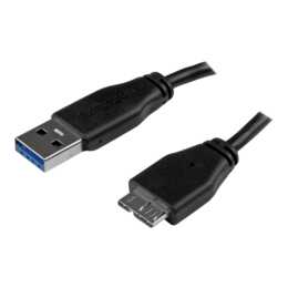 STARTECH.COM Câble USB (USB Typ A, Micro USB Typ B, 0.15 m)