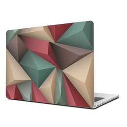 EG Hardcase (MacBook Air 13" M3 2024, Geometrisch, Braun)