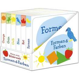 Meine erste Bilderwelt - Formen & Farben (Babybücher). 6 Mini-Pappebücher im Schuber