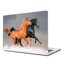 EG Coque rigide (MacBook Air 13" M2 2022, Chevaux, Brun)