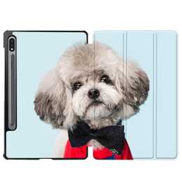 EG coque pour Samsung Galaxy Tab S8 11" (2022) - bleu - chiens