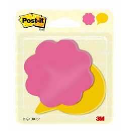 POST-IT Haftnotizen (30 Blatt, Pink, Gelb, Rosa)