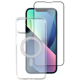 4SMARTS Set di protezione 360° X-Pro Full (iPhone 13 Pro, Transparente)