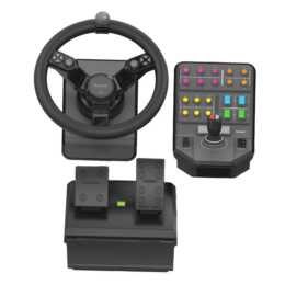 LOGITECH G Saitek Farm Sim Lenkrad & Pedale (Schwarz)