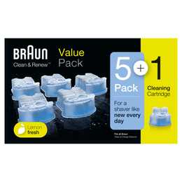 BRAUN Cartuccia di pulizia Clean & Renew CCR2 (6 pezzo)