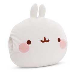 NICI Oreiller décoration Molang (Lapin, 10 cm x 33 cm)