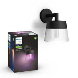 PHILIPS HUE Lampada da parete Attract (8 W, Nero)