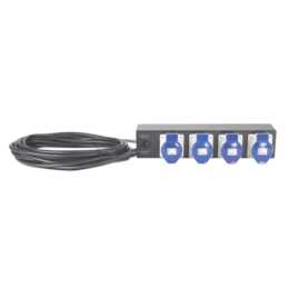 APC Rack PDU Extender, base, 2U, 32A, 230V, (4) IEC 309-32 Unità di distribuzione di alimentazione nera (PDU)