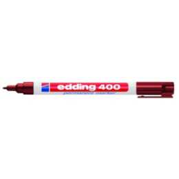 EDDING Marqueur permanent 400 (Brun, 1 pièce)