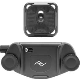 PEAK DESIGN Capture Clip & Plate Imbracatura / Cintura per fotocamera (Nero)