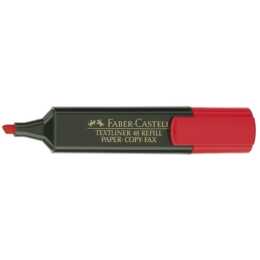 FABER-CASTELL Evidenziatore (Rosso, 1 pezzo)