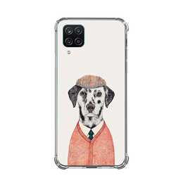 EG Backcover (Galaxy A12, Chiens, Beige)