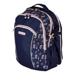 HERLITZ Rucksack Ulitmate Blossom (24 l, Dunkelviolett, Mehrfarbig)