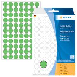 HERMA Feuilles d'étiquettes d'imprimante (13 x 13 mm)