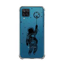 EG Backcover (Galaxy A12, Astronaut, Transparent)