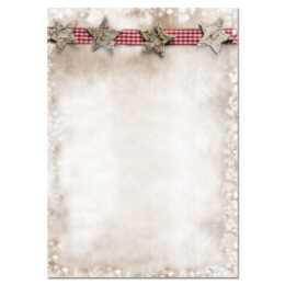 SIGEL Carta da lettere Chalet (Natale / Avvento, A4, Beige, Marrone, Rosso)