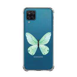 EG Backcover (Galaxy A12, Papillon, Transparent)