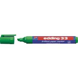 EDDING Marqueur permanent 33 (Vert, 1 pièce)