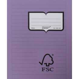 NATURA LINE FSC Cahier (E5, Ligné, Mauve, Blanc)