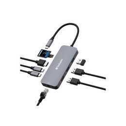 VERBATIM CMH 09 (9 Ports, USB C, RJ-45, HDMI, USB A)