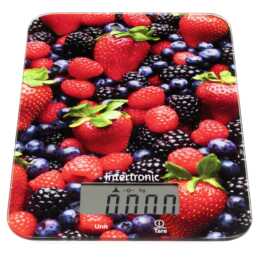 INTERTRONIC Kitchen Scale Flat (Digital, Mehrfarbig)