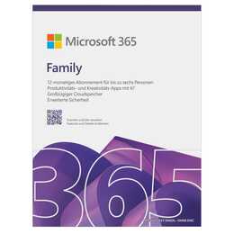 MICROSOFT 365 Family (Jahreslizenz, 12 Monate, Deutsch)