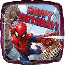 AMSCAN Palloncino in lamina Spiderman Happy Birthday (5 pezzo)