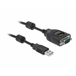 DELOCK DB9 Adapter (USB Typ A, D-Sub (9-polig), 2 m)