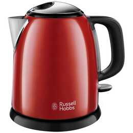 RUSSELL HOBBS 24992-70 (1 l, Plastica, Acciaio Inox, Nero, Rosso)