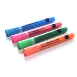 BI-OFFICE Whiteboard Marker (Pink, Orange, Grün, Blau, 4 Stück)