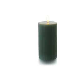 BALTHASAR Rillen Candela a colonna LED (7.5 cm, Verde)