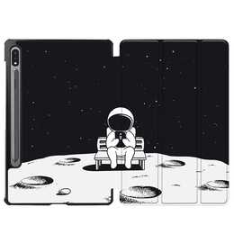 EG cover per Samsung Galaxy Tab S8+ 12.4" (2022) - nero - astronauta