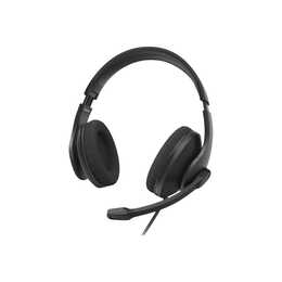 HAMA Casque micro de bureau HS-P200 V2 (Over-Ear, Câble, Noir)