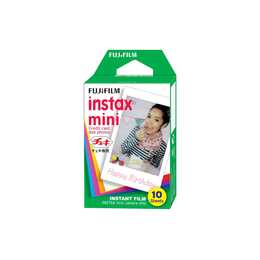 FUJIFILM White Pellicola istantanea (10 Shots, Instax Mini)