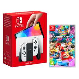 NINTENDO Switch OLED-Modell Weiss 64 GB (Mario Kart 8 Deluxe, DE, IT, FR)