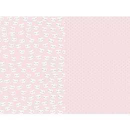 PARTYDECO Papier cadeau (2 Stk, Noir, Pink, Blanc, Rose, Chat)