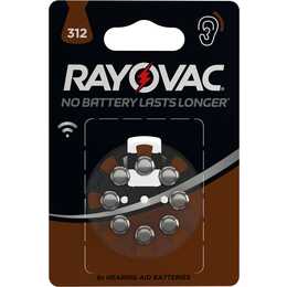 RAYOVAC PR41 Batterie (PR41 / 312 / braun, Hörgerät, 8 Stück)