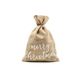 PARTYDECO Sachet cadeau (Beige, Nature, Blanc, Texte et lettres)