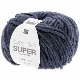 RICO DESIGN Wolle Essentials Super Super Chunky (100 g, Dunkelblau, Blau)